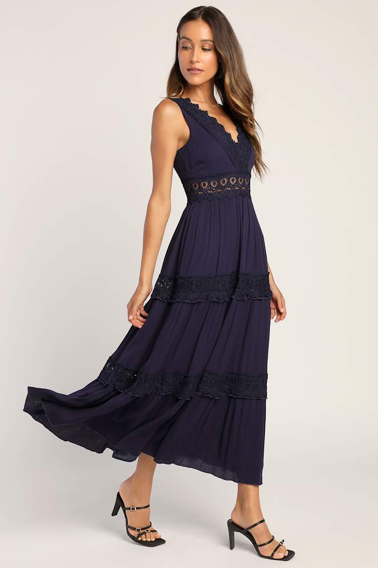 chinese dress ladies Sara Spanish Lace Dress – Belle Muse
