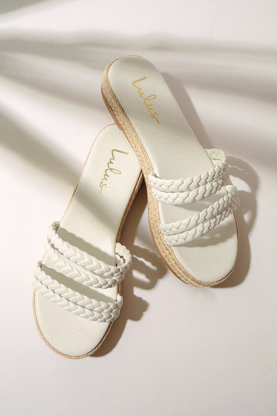 Slide espadrille sandals deals
