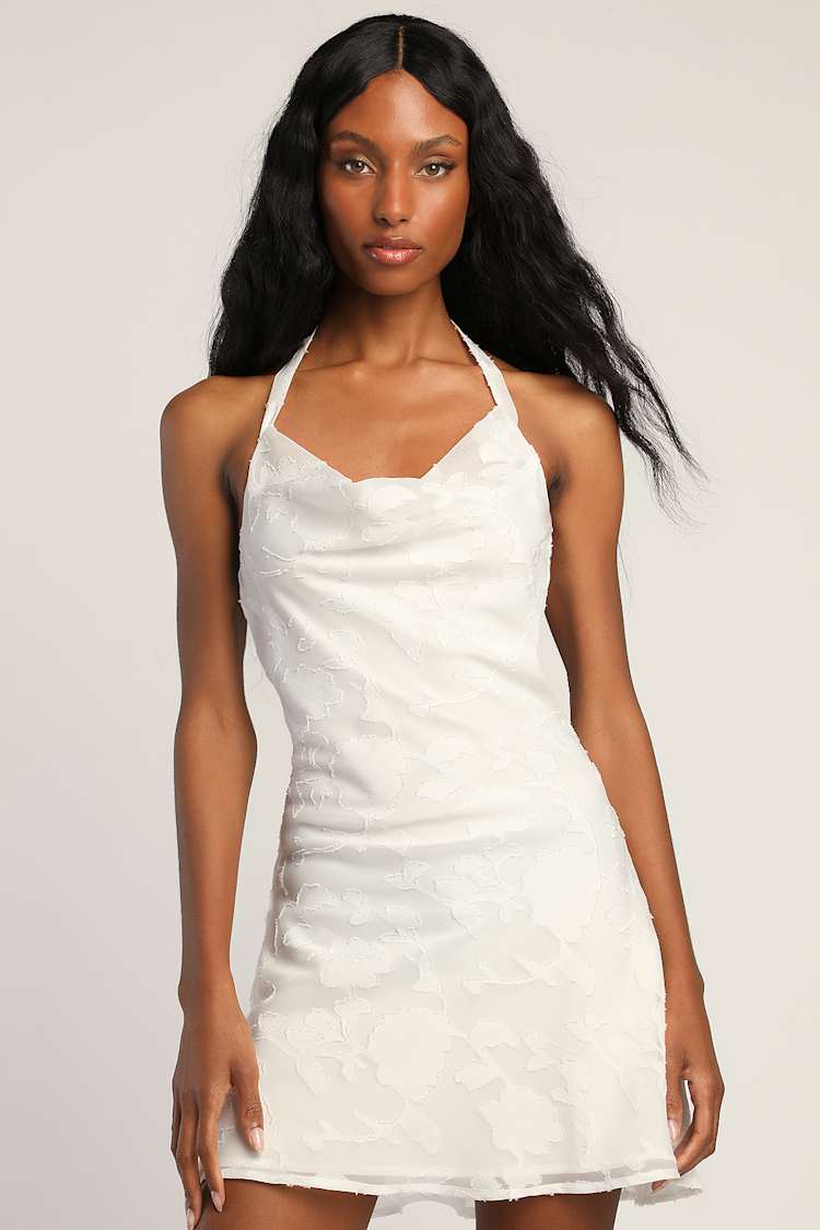 open back halter neck dress Open Back Halter Dress XS main image 0