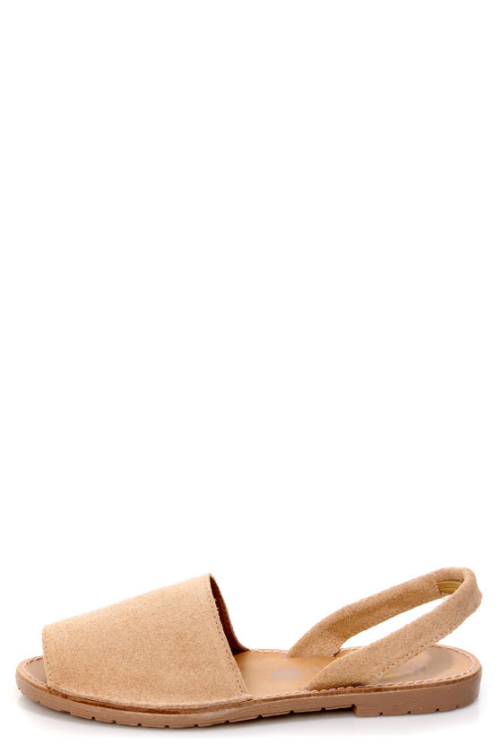 nude peep toe slingback