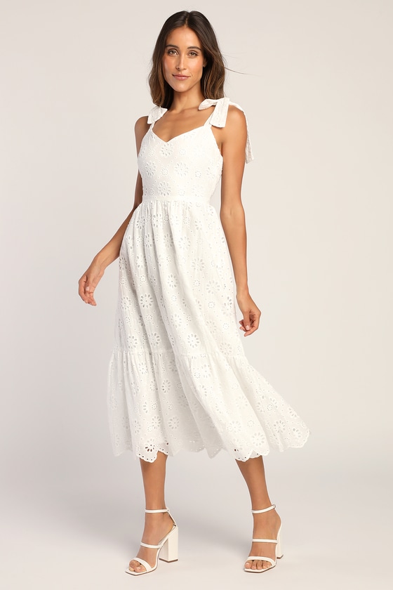 White Summer Dress Polka Dot Dress White Pencil Dress Knee Length Dress Women Silky Dress White Elegant Dress Spaghetti Straps Dress Medium