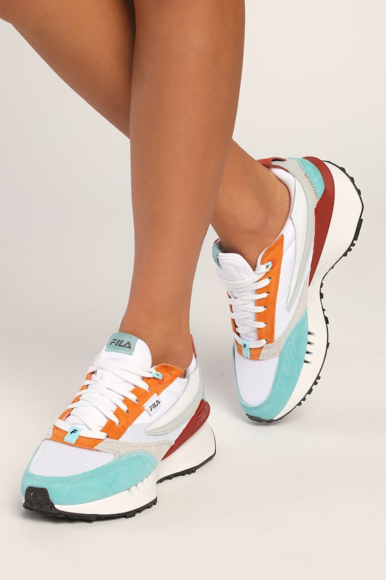 Renno N Generation White Multi Mesh and Leather Sneakers 2