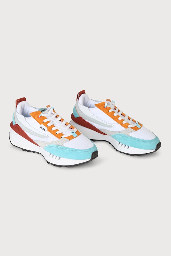 Renno N Generation White Multi Mesh and Leather Sneakers 4