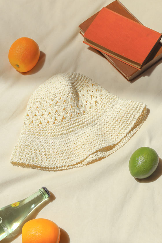 Crochet Hat - Crochet Straw Hat 