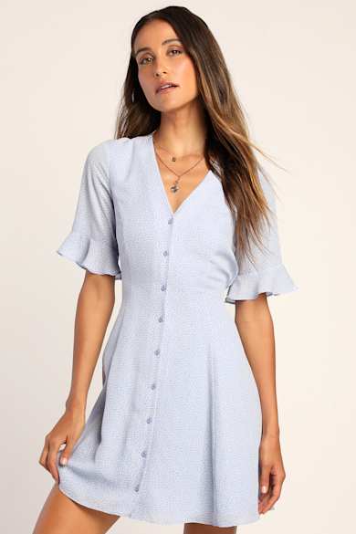 slim fit dress slacks Relaxed Fit Tie Shirt Dress main image 1
