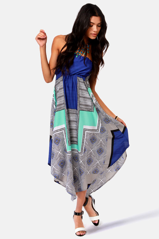 roxy blue dress