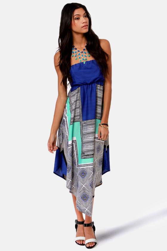 roxy blue dress