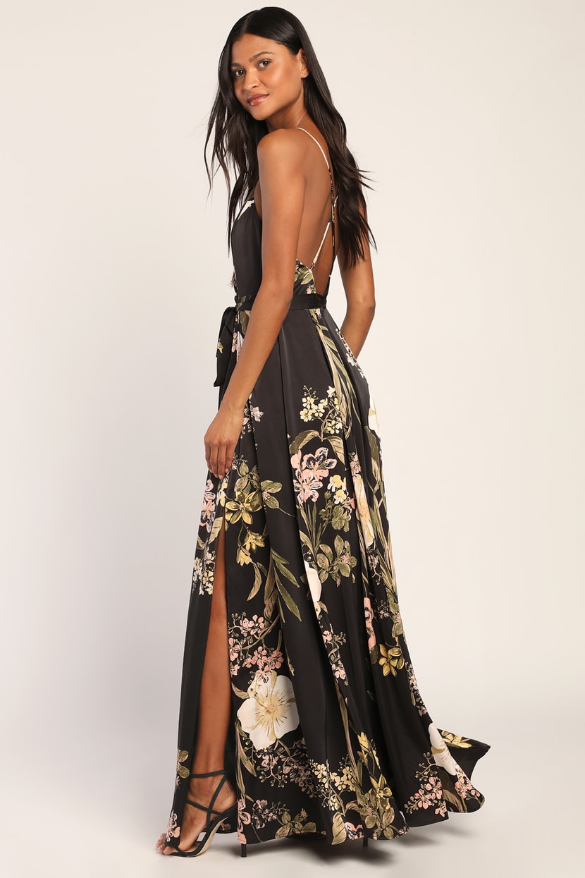 lulus floral maxi dress
