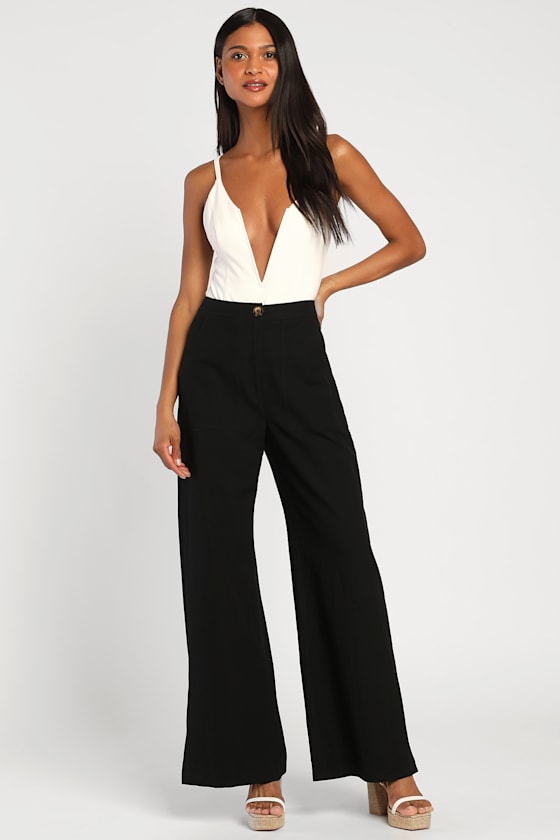 Beyond Sultry White Sleeveless Plunge Bodysuit 4