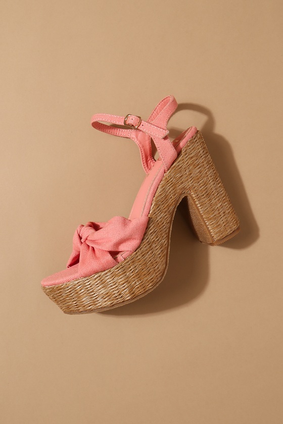 Coral platform sandals 2025