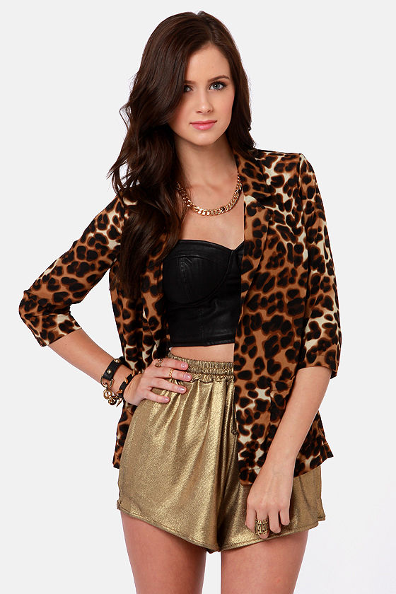 Costa Blanca Show Your Spots Blazer - Leopard Print Blazer - $75.00 - Lulus