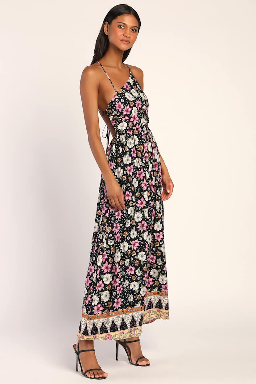 bohemian backless dress Boho Backless Goddess Dress – Roots & Stars Botanika main image 1