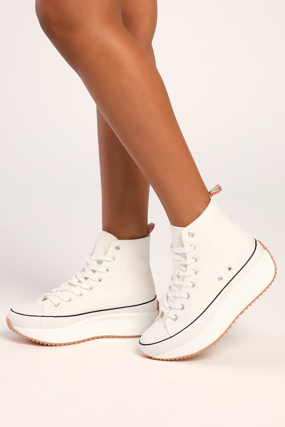 Madden Girl Winnona Platform Sneakers White Platform Sneakers Lulus