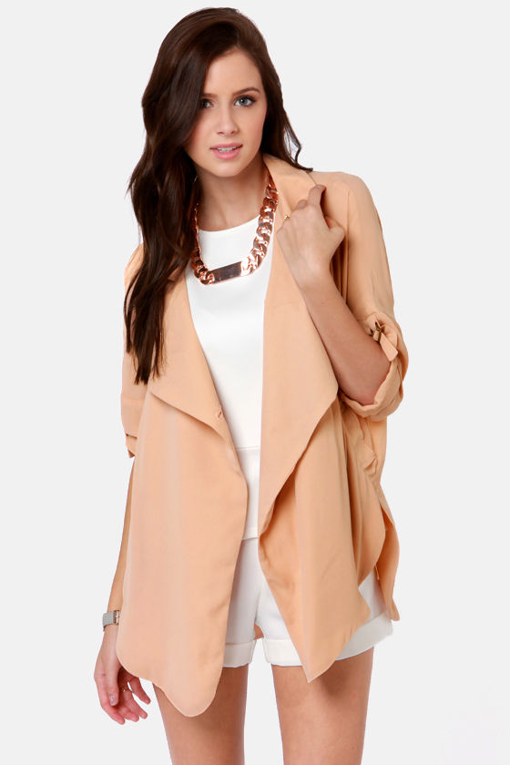 dusty peach jacket