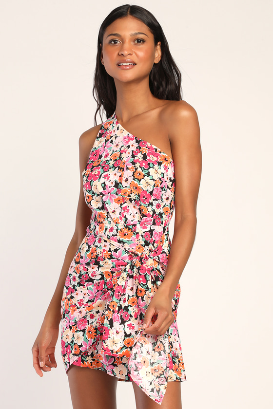 Summer Women Casual Floral Print Short Sleeve Sun Dress V Neck Flowy Mini  Dress | eBay