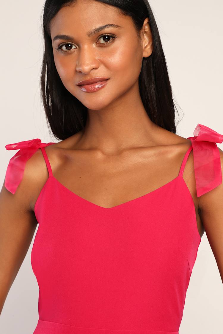 strapless open back dress Men's Solid Pink Long Sleeve Dress Shirt, Stain Repellent, Wrinkle Resistant main image 1