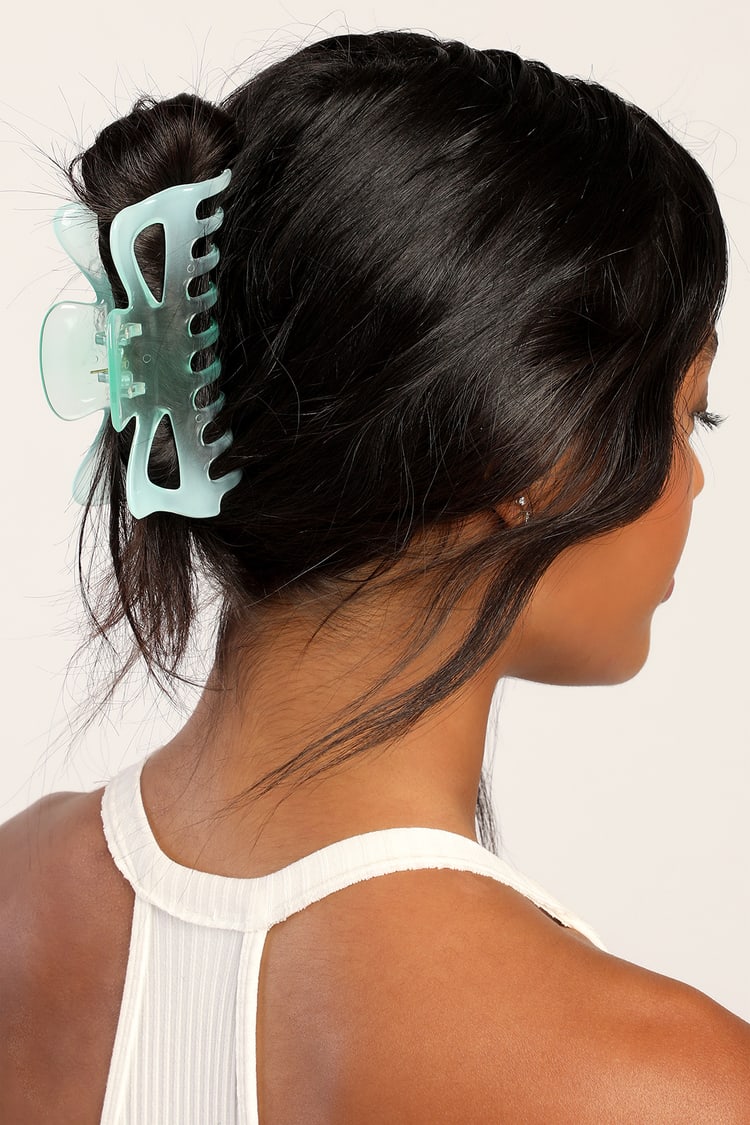 Large Clear Ombré Clip Large Clear Ombré Clip