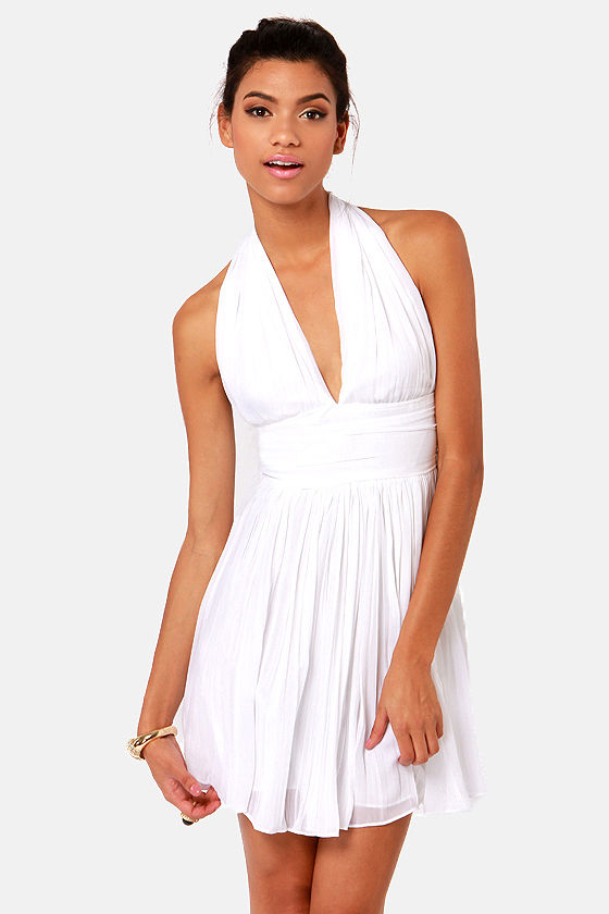 【激安アウトレット!】 BB Dakota Dress Halter - Dress White - Dress Graciela ワンピース