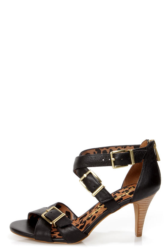 jessica simpson black strappy heels