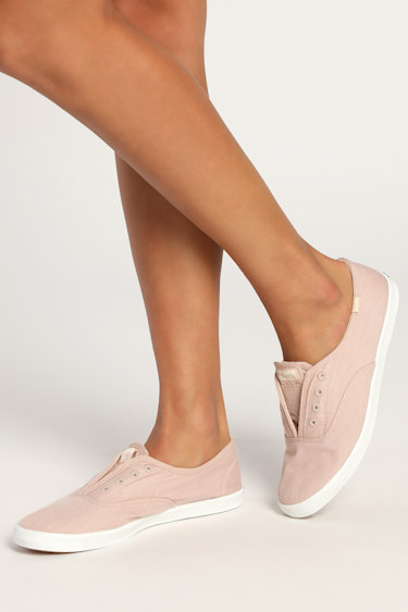 Chillax Taupe Canvas Slip-On Sneakers