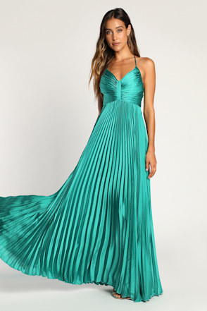 green emerald velvet dress Lulu Dress Green Hibiscus Jacquard S / Green main image 1
