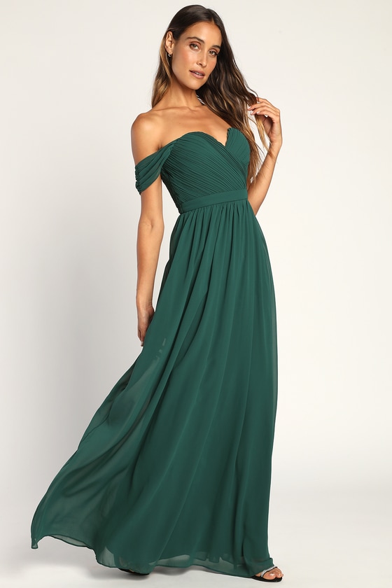 Green Chiffon Dress - Sweetheart Chiffon Dress - Maxi Dress - Lulus