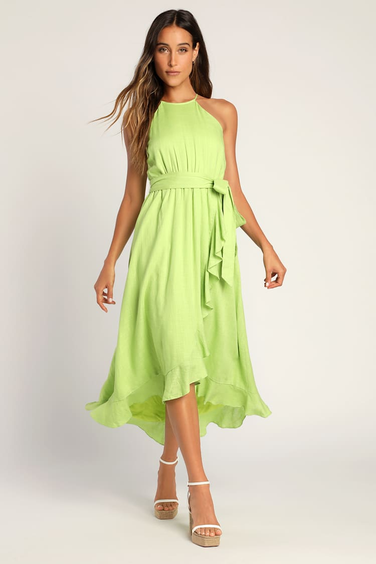bright green wrap dress Deep V Neck Emerald Green Prom Dresses, V Neck Green Formal Graduation –  jbydress