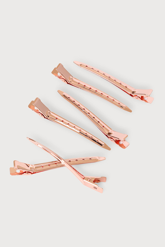 Kitsch Styling Clips Rose Gold Hair Clips Alligator Clips Lulus
