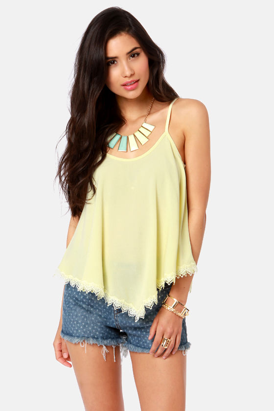 pale yellow top
