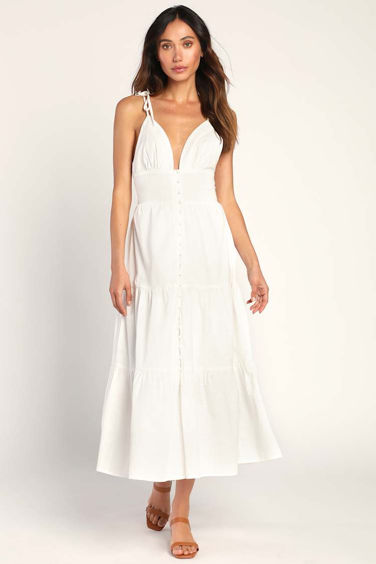 knee length dresses for ladies TIE STRAP MIDI DRESS – FORMAL SOCIETY