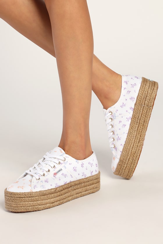 2790 - ROPE FLOWER PRINT MIX LACES / S2126EW: WHITE FLORAL MIX 1