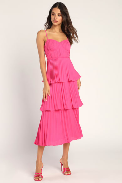 Crush Dusty Rose Side Cinch Dress