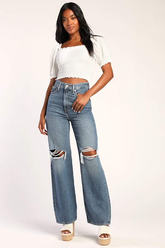 Loving the Day White Smocked Puff Sleeve Top 2