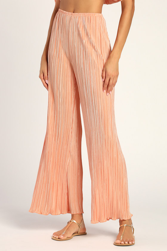 [RECTO] / ☆ 25SS DOUBLE PLEATED WIDE PANTS / PEACH Recto Double Pleated Wide Pants | Pink | FARFETCH GE
