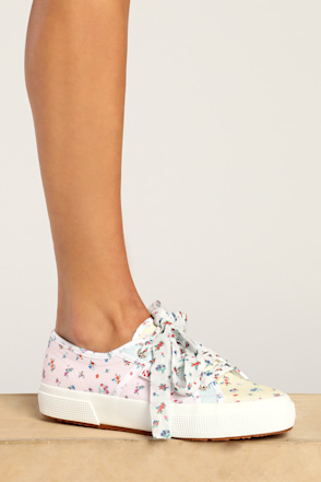 Platform Sneakers Superga Floral Canvas Sneaker Superga 2750