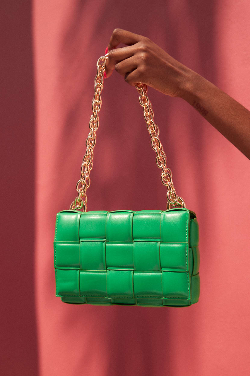 Billini Peyton Bag - Green Crossbody Bag - Green and Gold Purse - Lulus