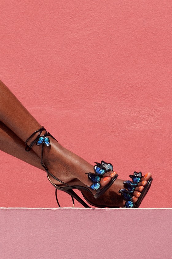 Leather Damskie Butterfly Heels Sandals | Designer Heels Butterfly - Shoes  Women 2023 - Aliexpress