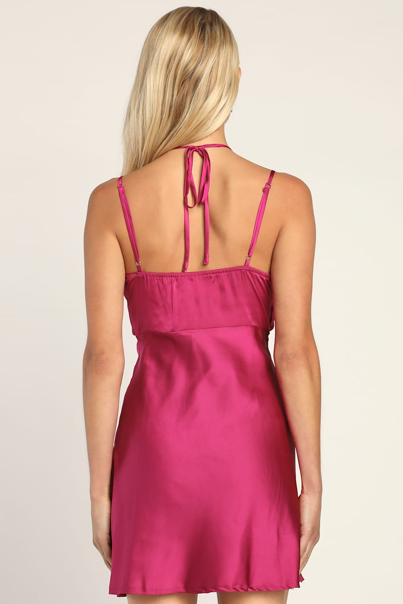 satin miami dress Silk Satin Lexi Dress Miami Splash  Isabel Manns