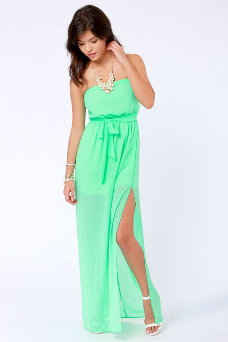Cute Maxi Dress - Spring Green Dress - Strapless Dress - $41.00 - Lulus Cute Maxi Dress - Spring Green Dress - Strapless Dress - $41.00 - Lulus