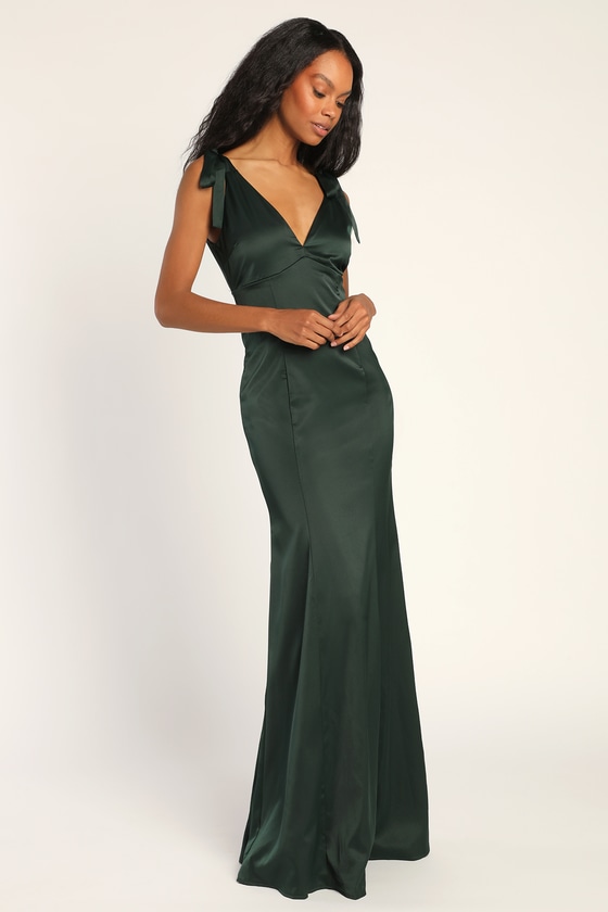 Green Maxi Dress - Mermaid Maxi Dress - Tie-Strap Maxi Dress - Lulus