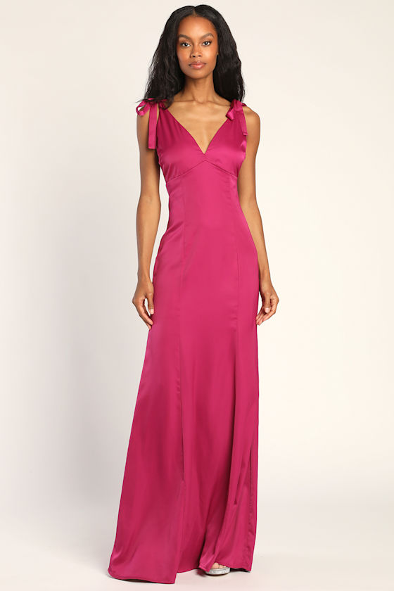 strap long dress