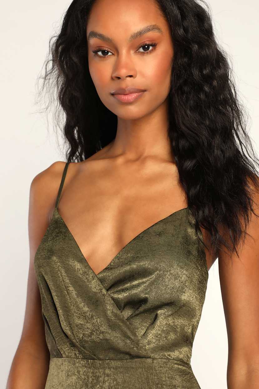 open lace back dress Amazon.com: Memoriesea Women's Satin Elegant Sleeveless High Neck Tie  Cocktail Party Maxi Dress Army Green : Clothing, Shoes & Jewelry main image 1