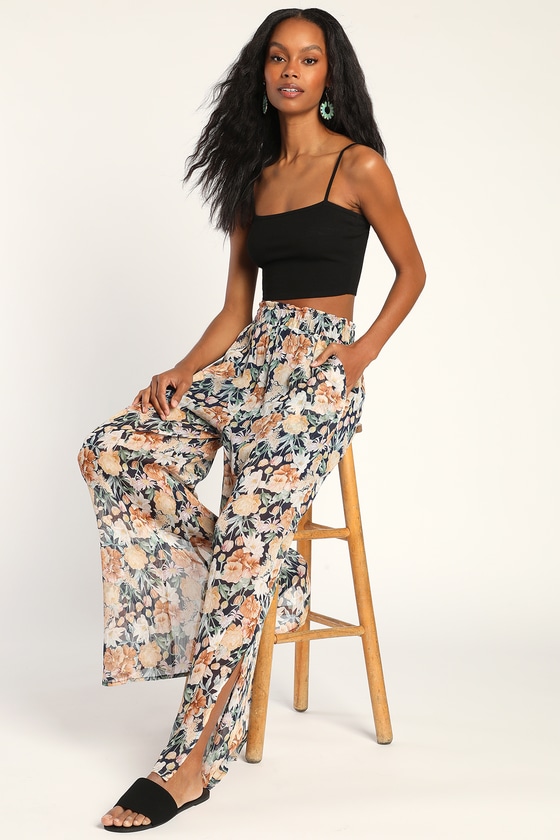 FRONT SLIT PALAZZO PANTS | Snazzy Bellanista