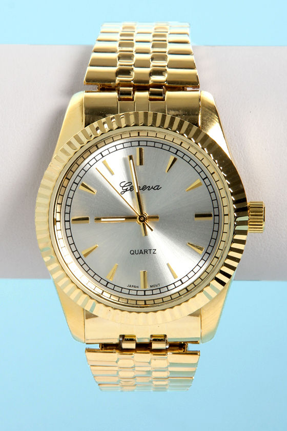 Classic Gold Watch - Boyfriend Watch - Stretch Watch - $20.00 - Lulus