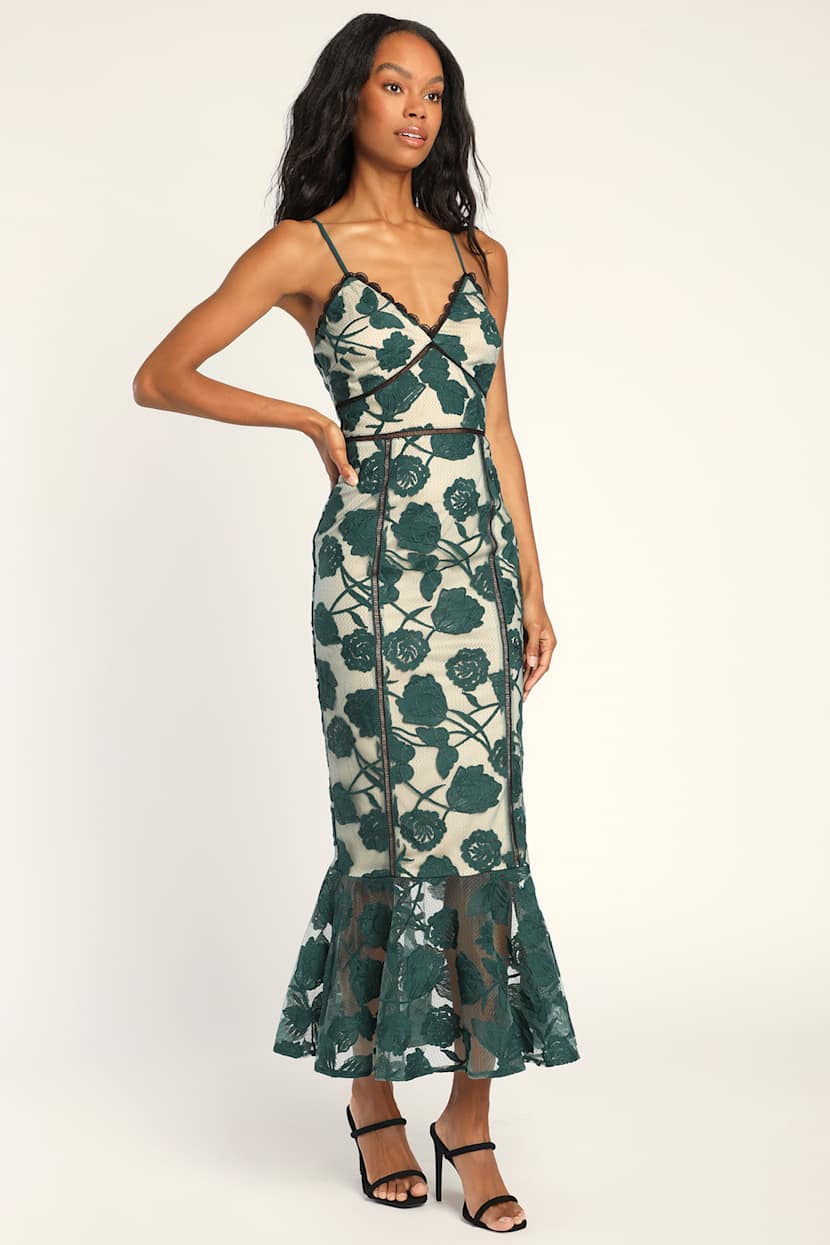 green emerald velvet dress Ladivine CB112 Prom Dress - Emerald