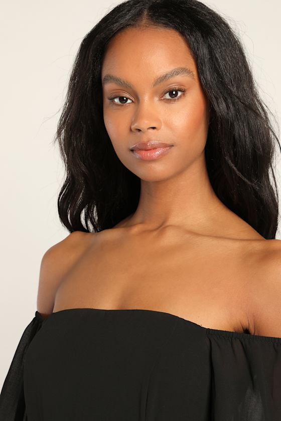 Stunning Black Maxi Dress - OTS Maxi 