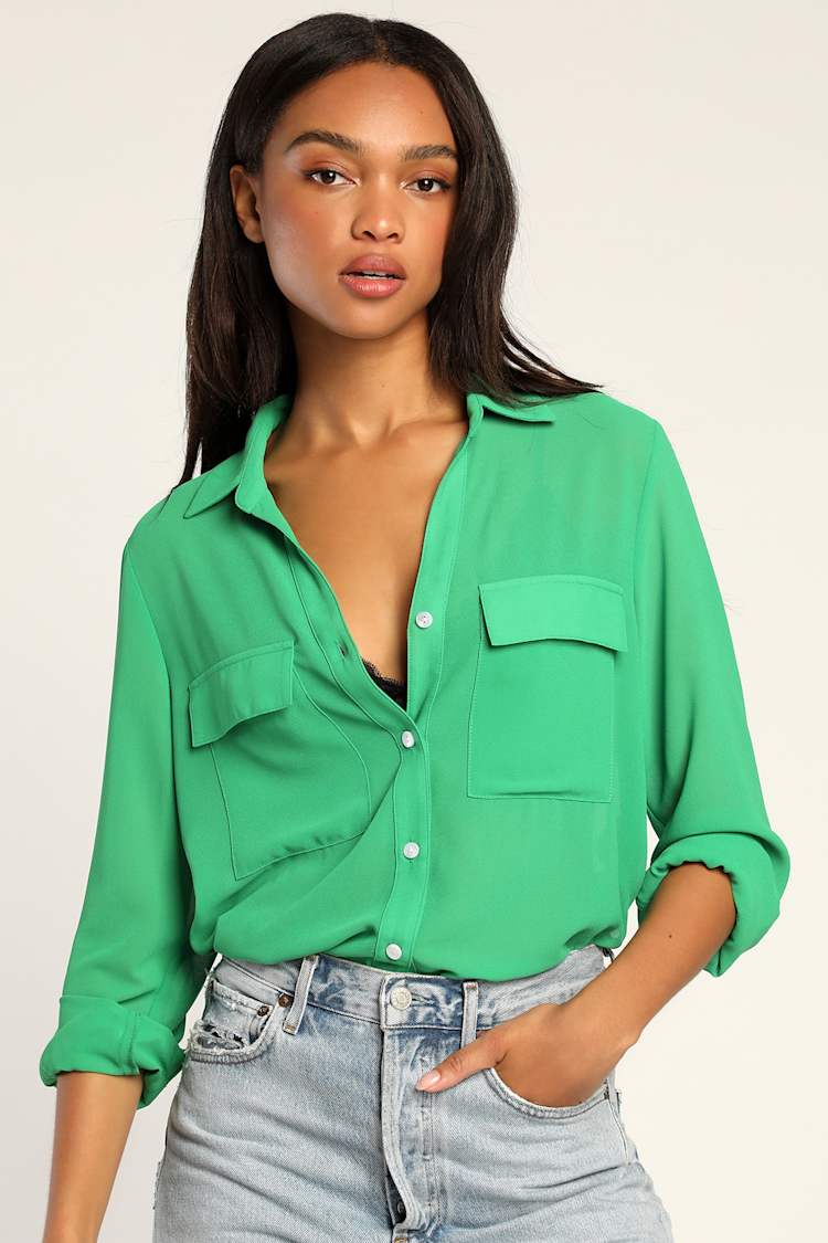 slim fit dress slacks Under The Stars Kelly Green Tie Back Dress – Shop the Mint main image 1