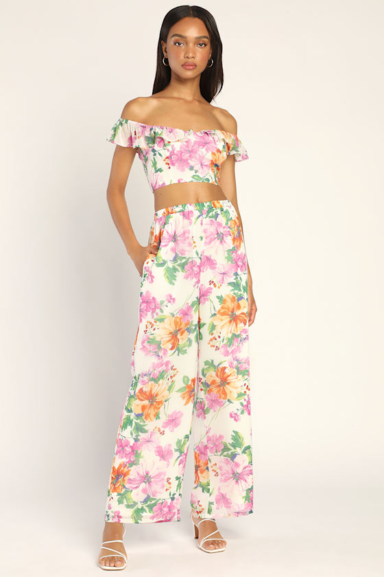 two piece Wide-leg jumpsuit