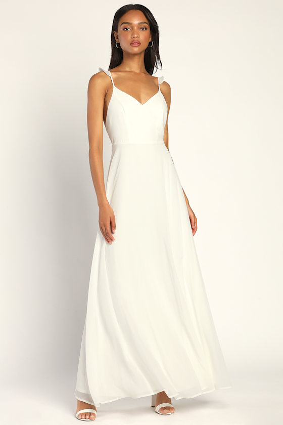 Meteoric Rise White Maxi Dress 3