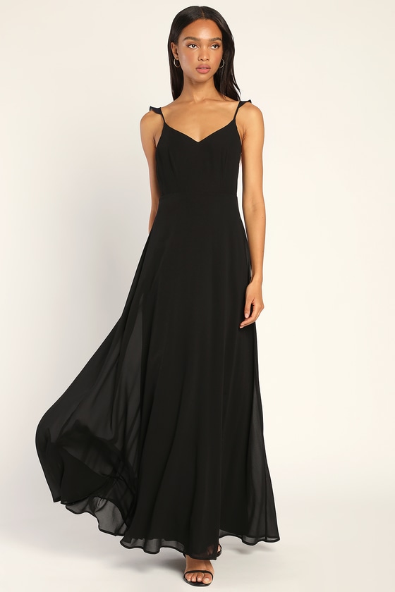 Lovely Black Maxi Dress - Sleeveless Dress - Bridesmaid Dress - Lulus